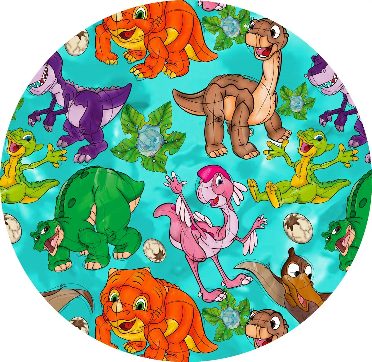 Beautifully Bold Little Dino - Bamboo Short Sleeve Short Lounge Set