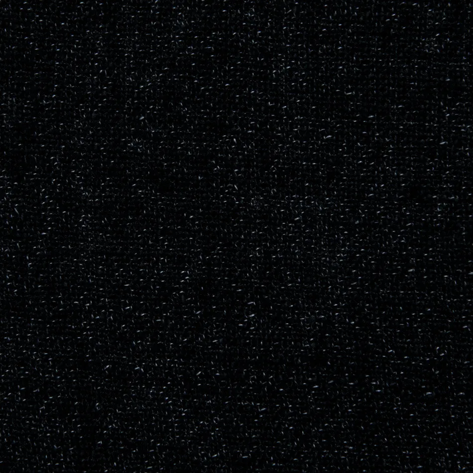 Black Melange Linen Fabric 965