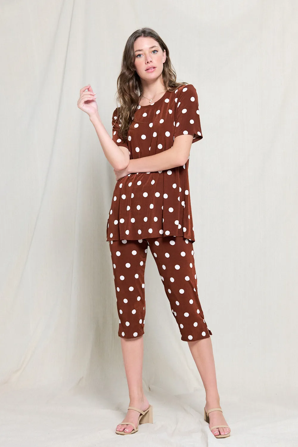 Capri Pant Set Short Sleeve - 9003BN-SRP1-W360