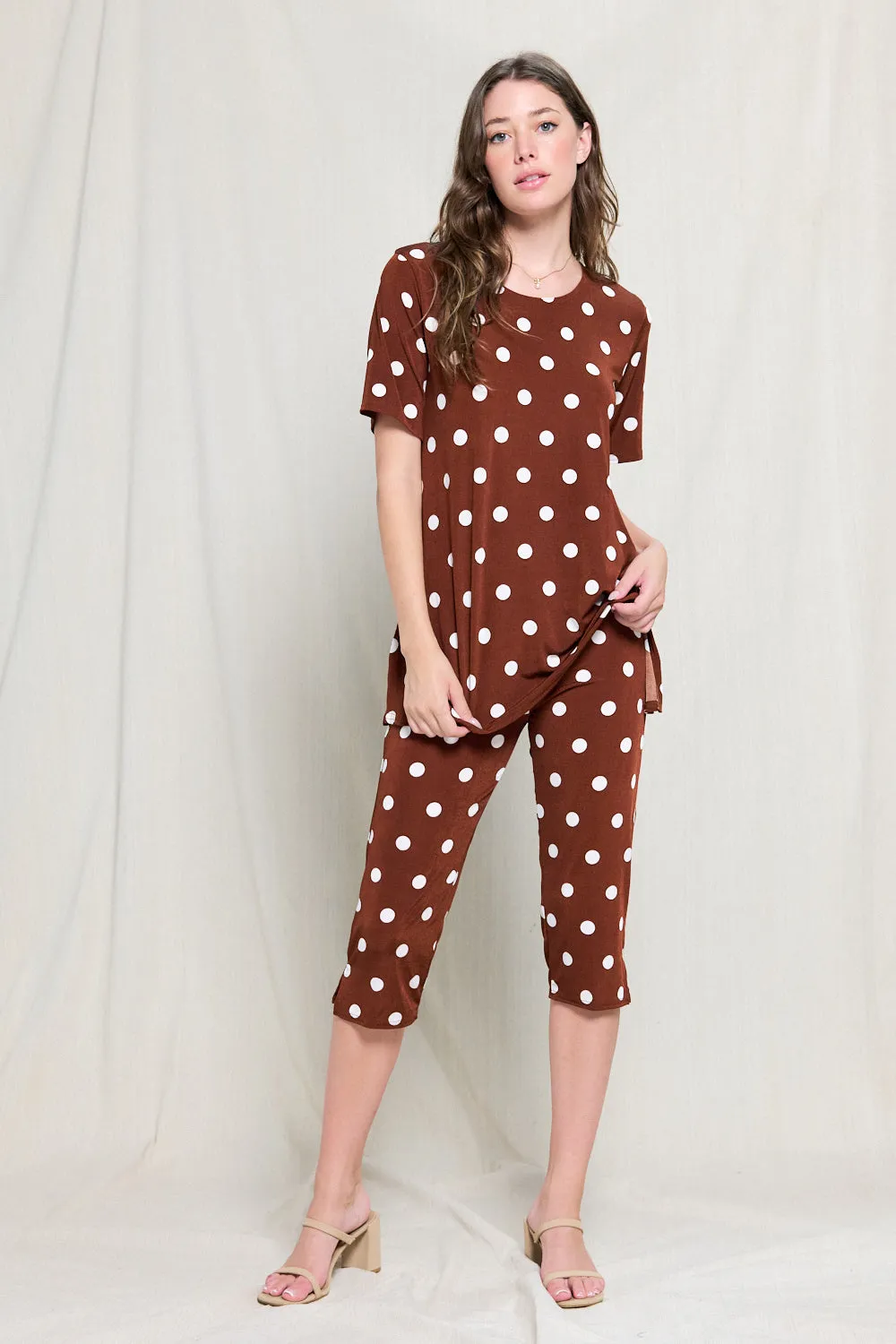 Capri Pant Set Short Sleeve - 9003BN-SRP1-W360