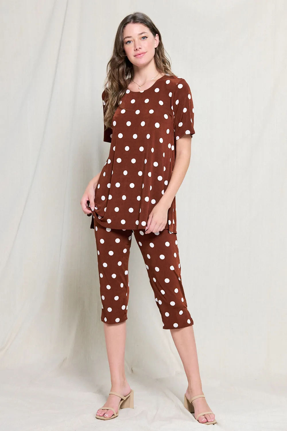 Capri Pant Set Short Sleeve - 9003BN-SRP1-W360