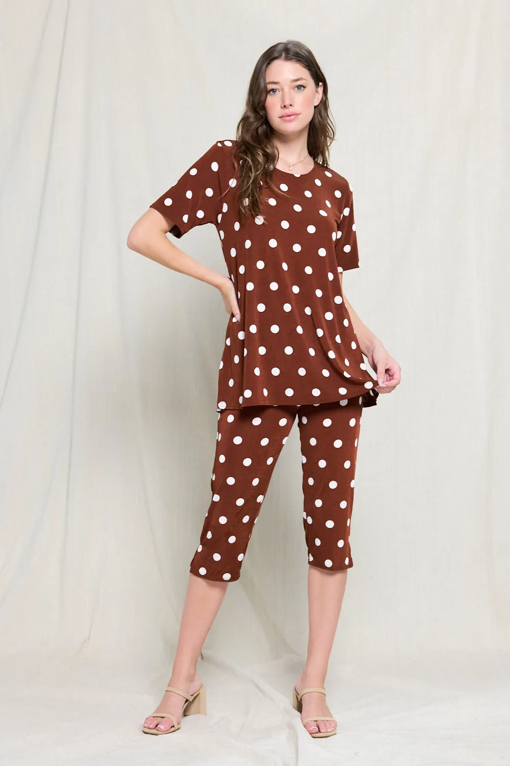 Capri Pant Set Short Sleeve - 9003BN-SRP1-W360