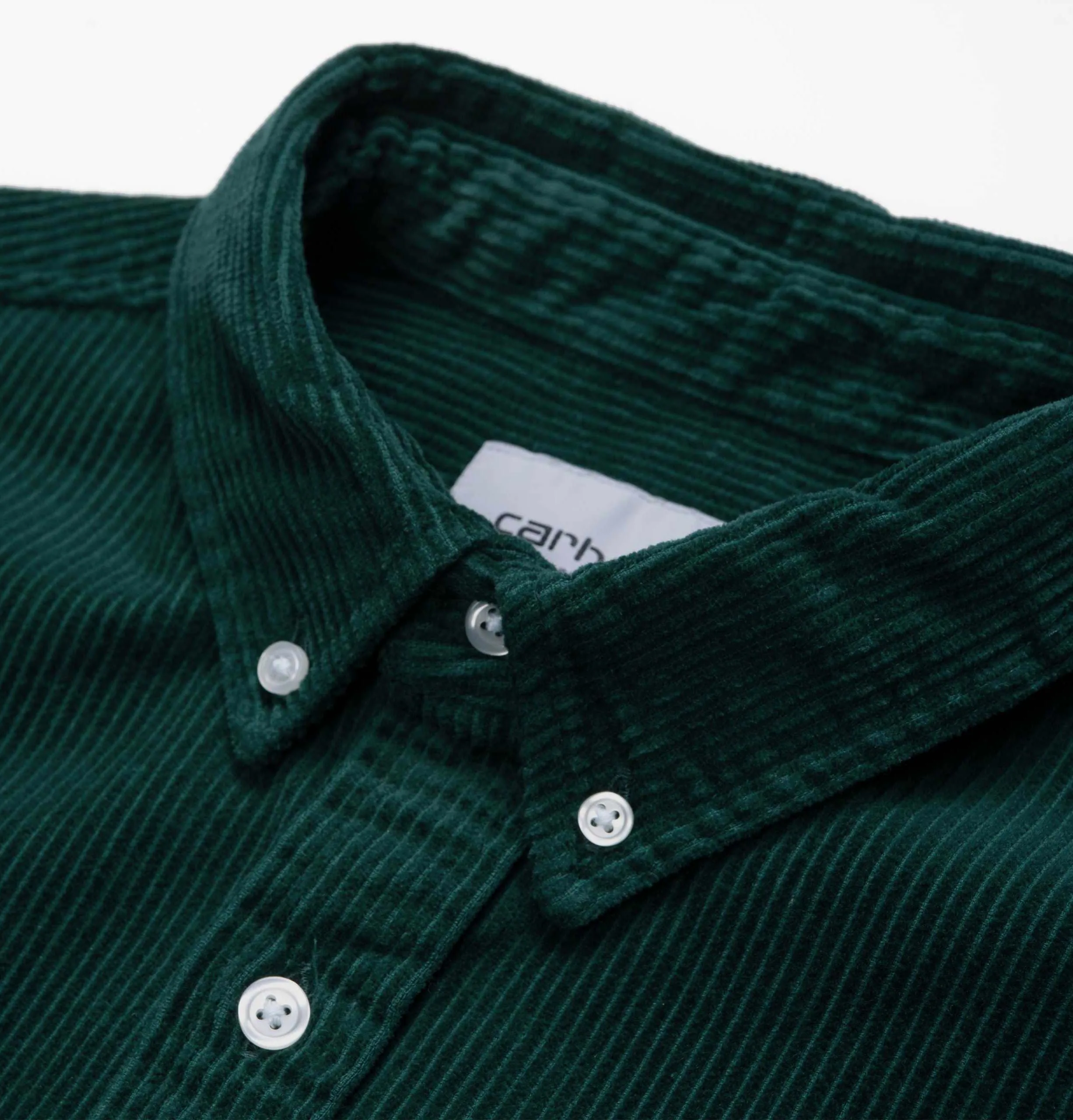 Carhartt WIP L/S Madison Cord Shirt – Dark Fir/Merlot