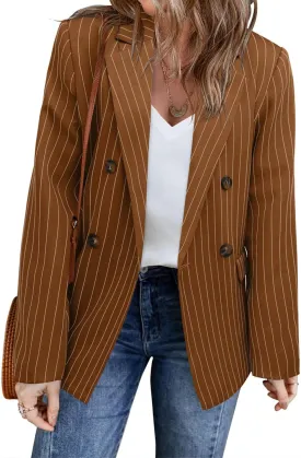 CHICZONE Womens Long Sleeve Casual Blazers Open Front Lapel Button Work Office Blazer Jackets