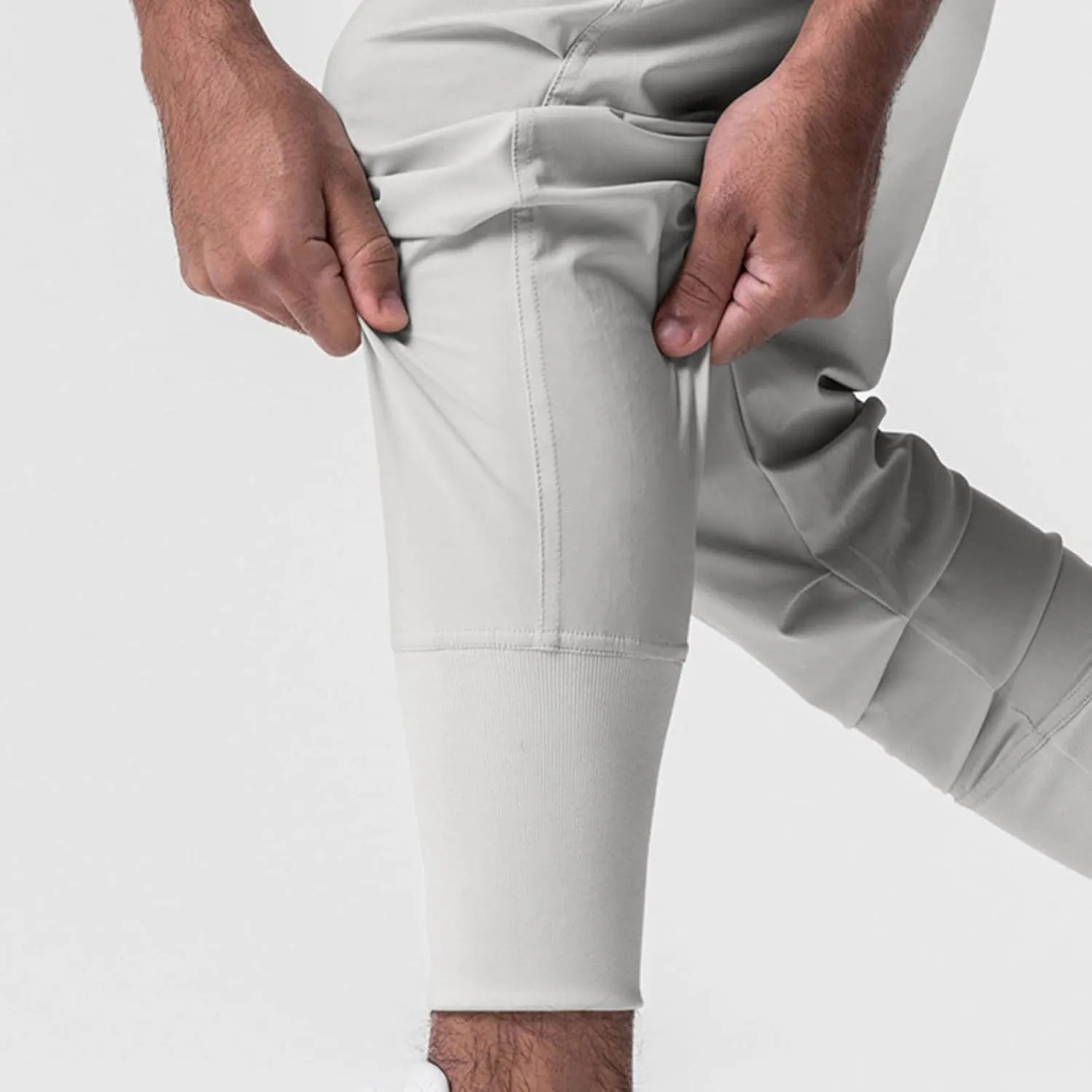 Dademeo Quick-Drying Hiking Pants Men's Slim Fit Straight Leg Drawstring Solid Training Pants Fitness Workout Joggers Pants