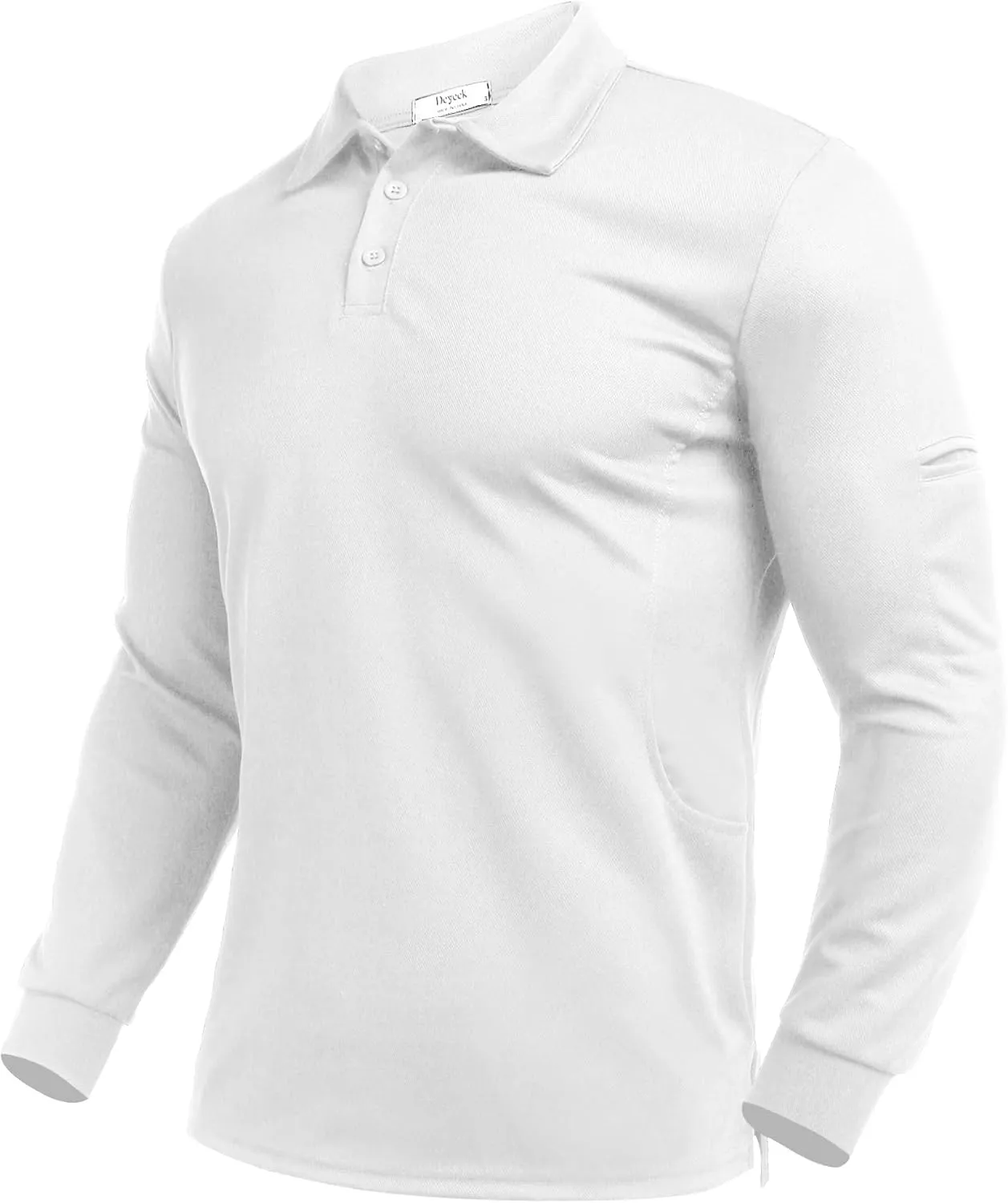 Deyeek Men's Polo Shirts Long Sleeve Golf Polo Shirts for Men Quick Dry UPF 50  Sun Protection Polos Casual Collared Shirts