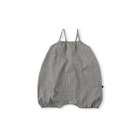 DUKET CHECK ROMPER-grayish blue
