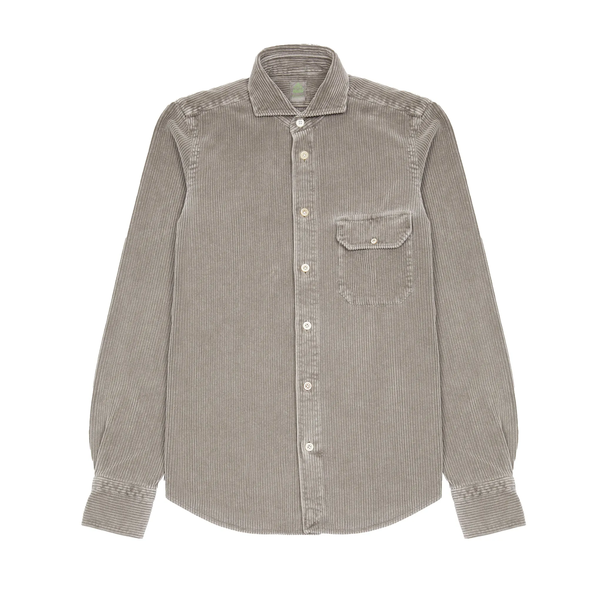 Finamore Achille Corduroy Shirt in Grey