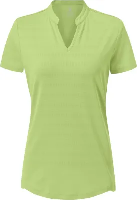 Gopune Women's V Neck Golf Polo Shirts Collarless Short Sleeve Lightweight Quick Dry Tennis Running T-Shirts