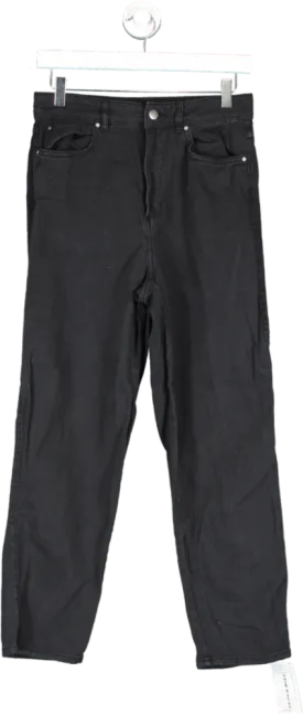 H&M Black Straight Leg Jeans UK 10