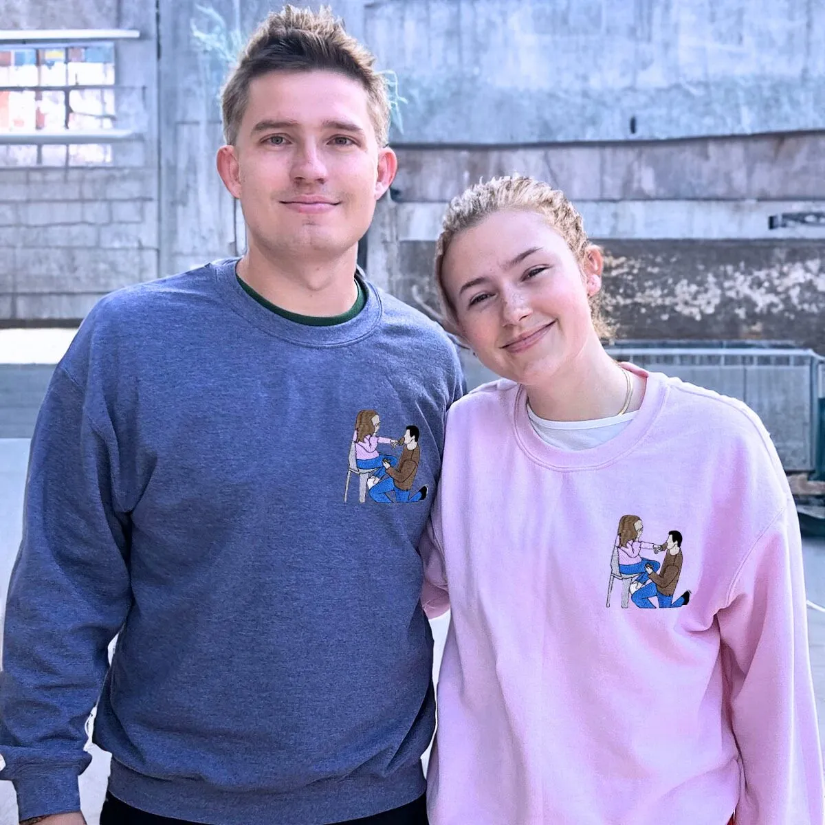 His & Hers Multi-pack: Embroidered Crewneck Sweatshirts & Hoodies