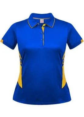 Ladies Tasman Polo Royal/Gold