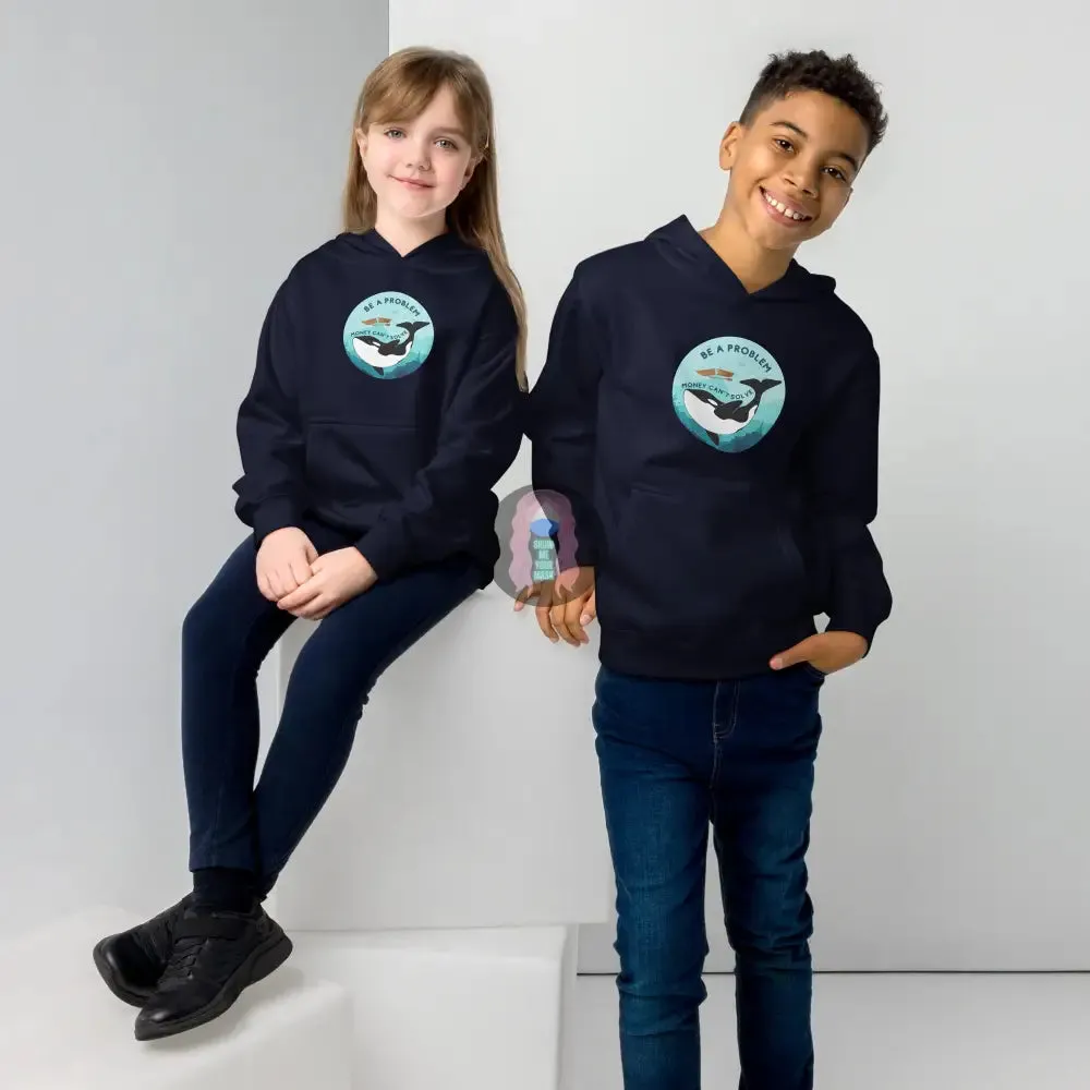 Orca "Be a Problem Money Can't Solve" Kids fleece hoodie