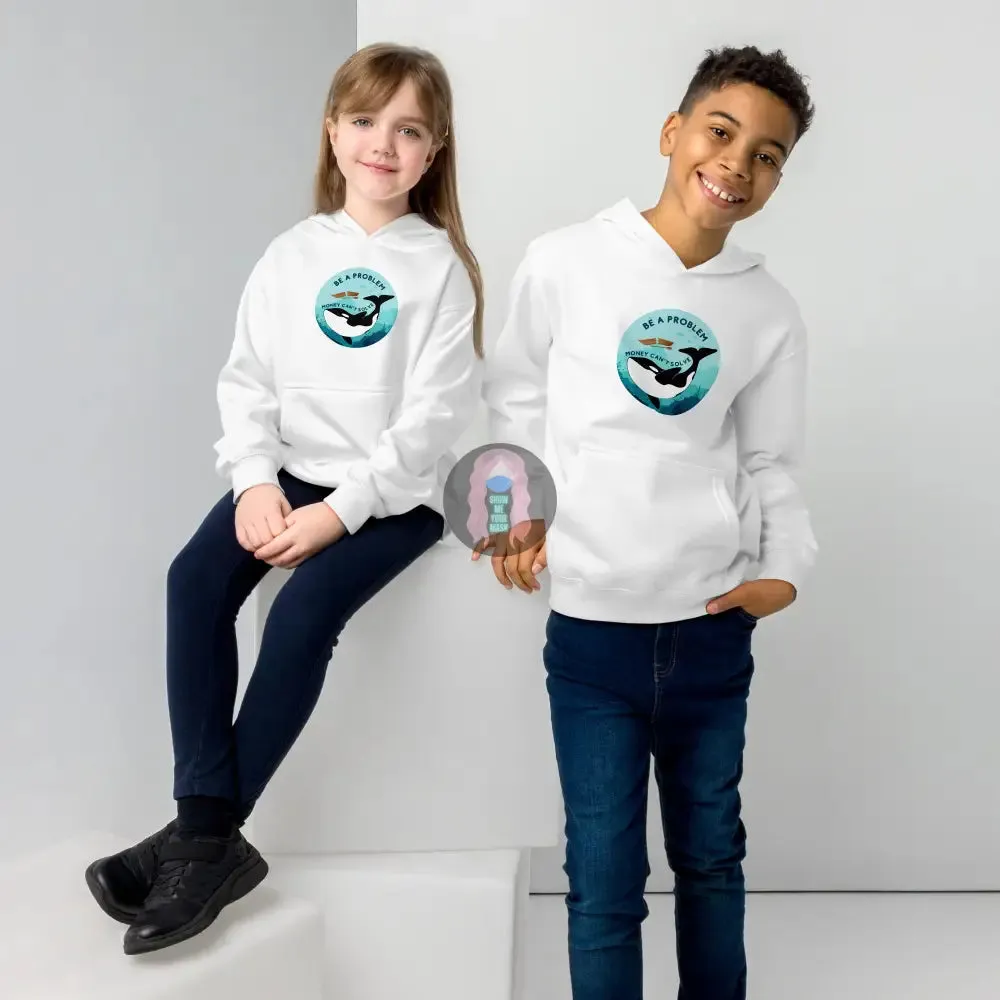 Orca "Be a Problem Money Can't Solve" Kids fleece hoodie