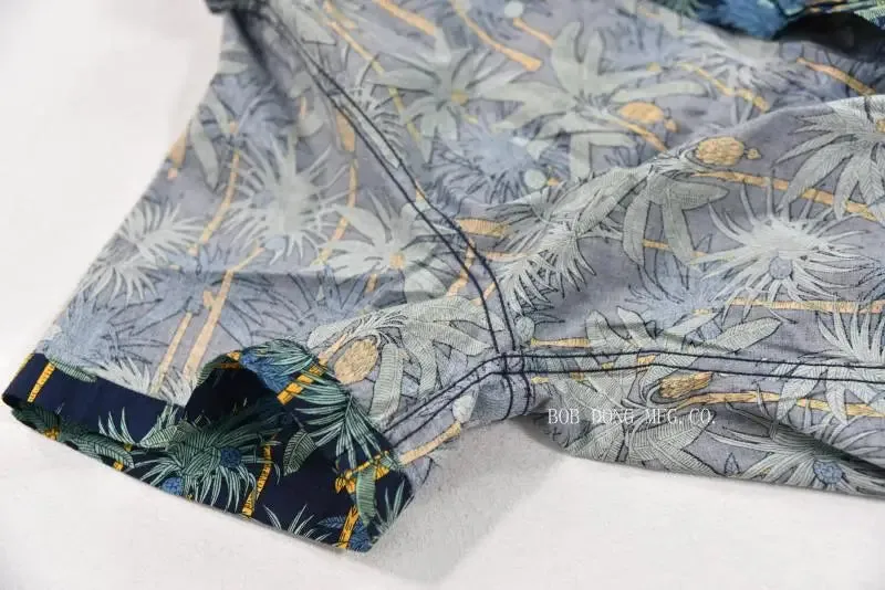 Palms Print Camp Collar Hawaiian Shirts - Men's Tropical Tee Shirts