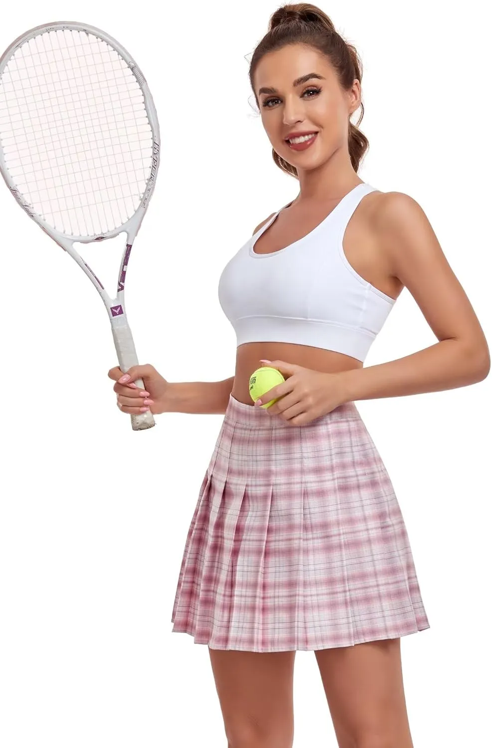 Pleated Skirts for Women Tennis Skirt with Shorts High Waisted Mini Skirt Athletic Golf Skirts Uniform Cheer Dress