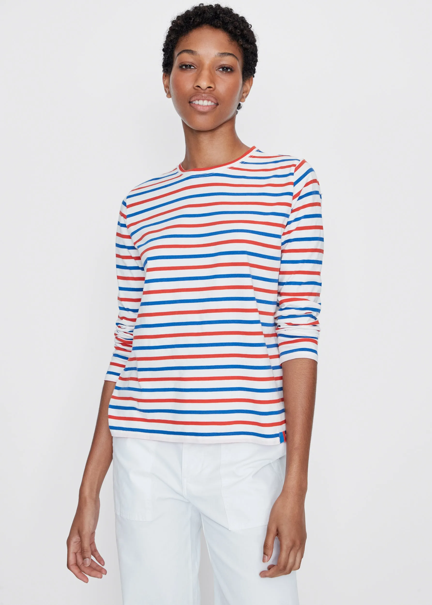 The Modern Long - White/True Blue/Poppy