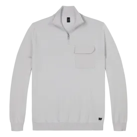 WAHTS Lewis Cotton Zip Pullover Grey