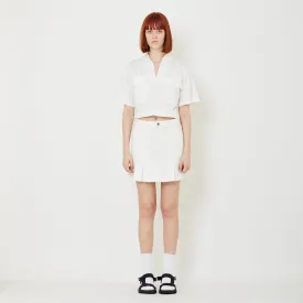 Women Pleated Skirt - Off White - SW2408113A