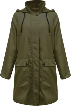 Women's Double Breasted Long Trench Coat 2024 Windproof Classic Lapel Windbreaker Jackets Stylish Loose Overcoat Outerwear