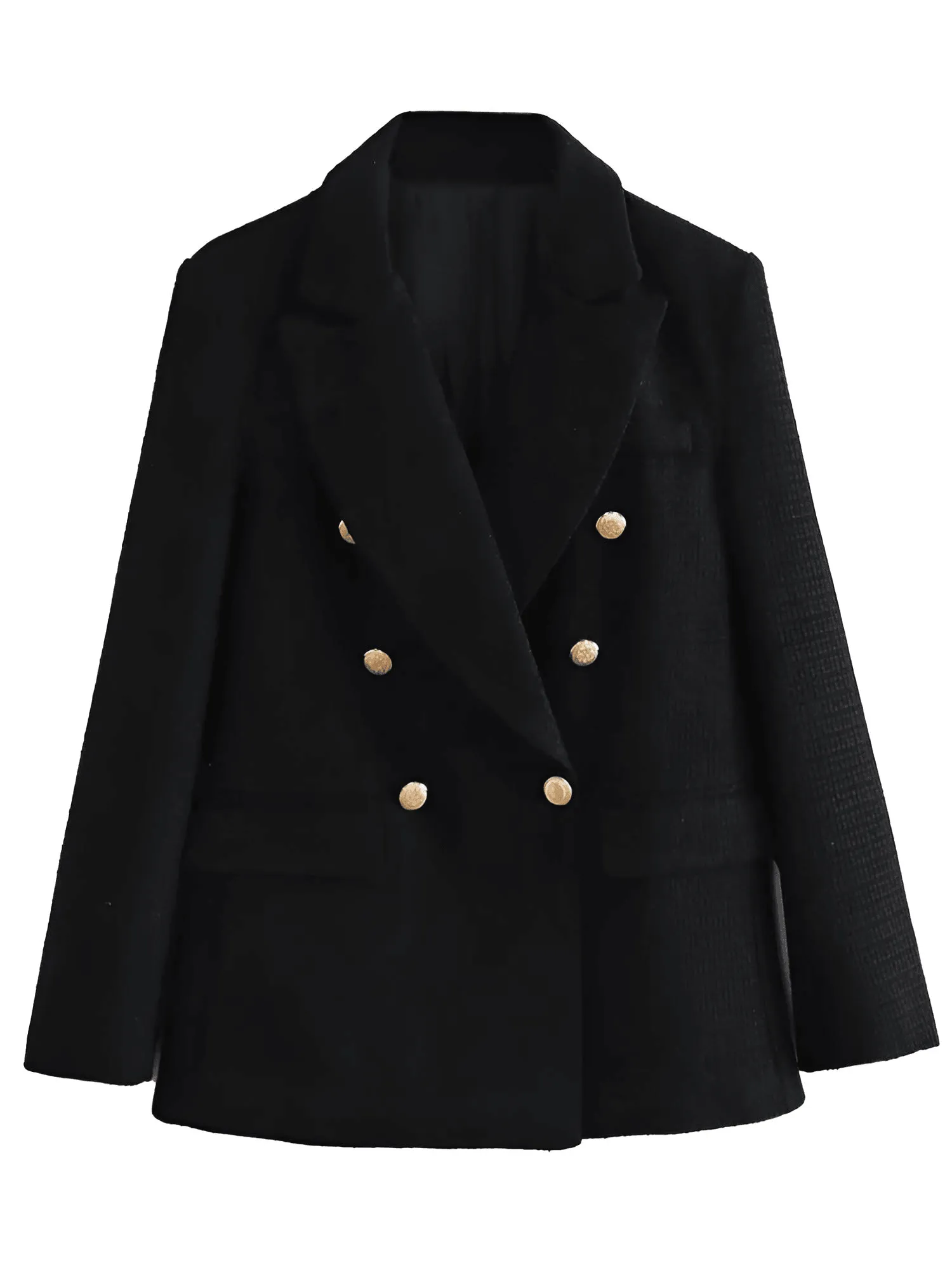 Women's New Fashion Vintage Style Women's Coarse Textile Blazers