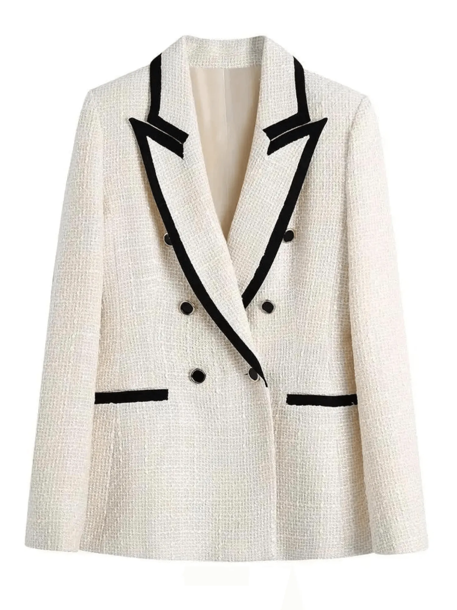 Women's New Fashion Vintage Style Women's Coarse Textile Blazers