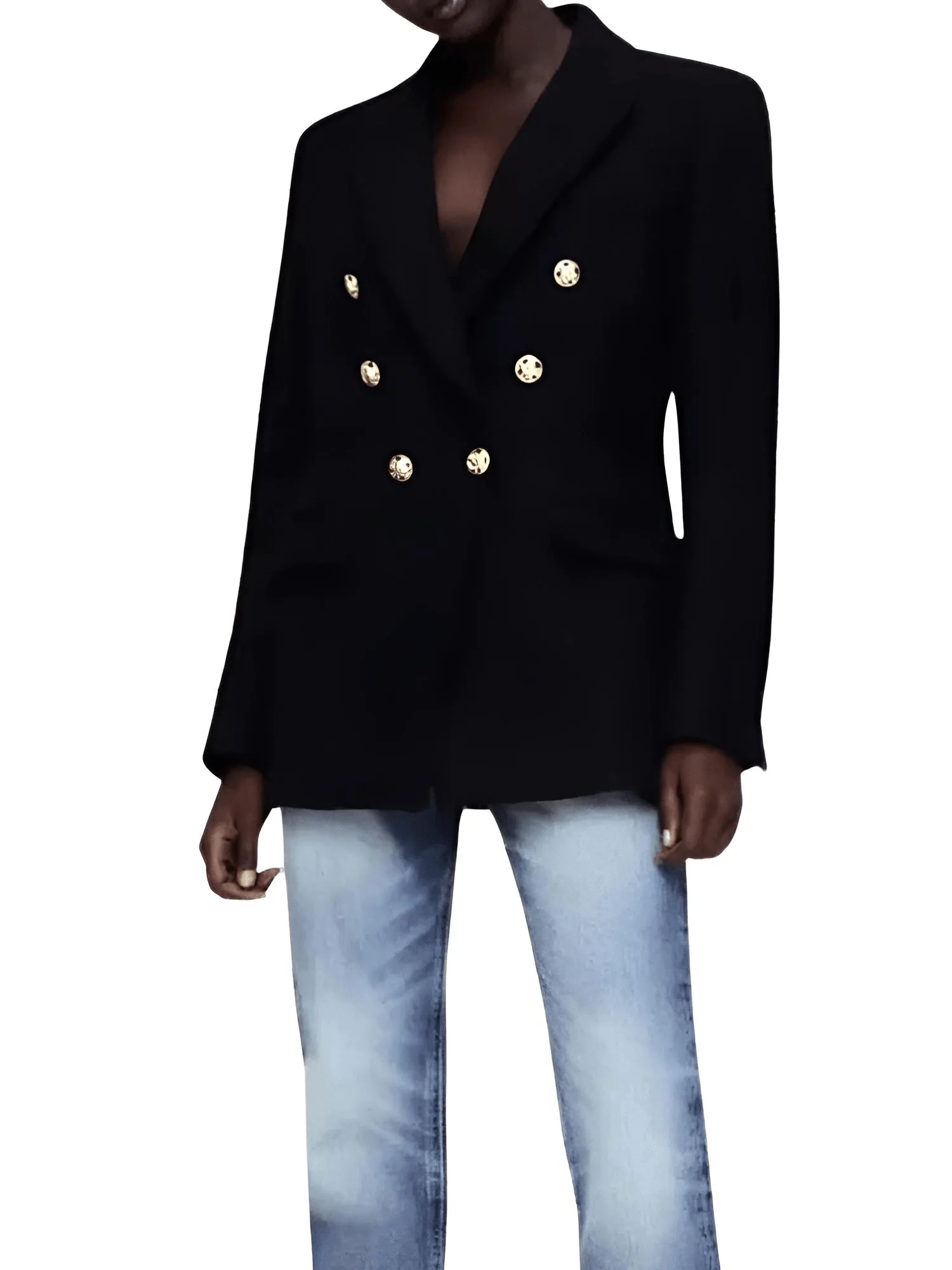 Women's New Fashion Vintage Style Women's Coarse Textile Blazers