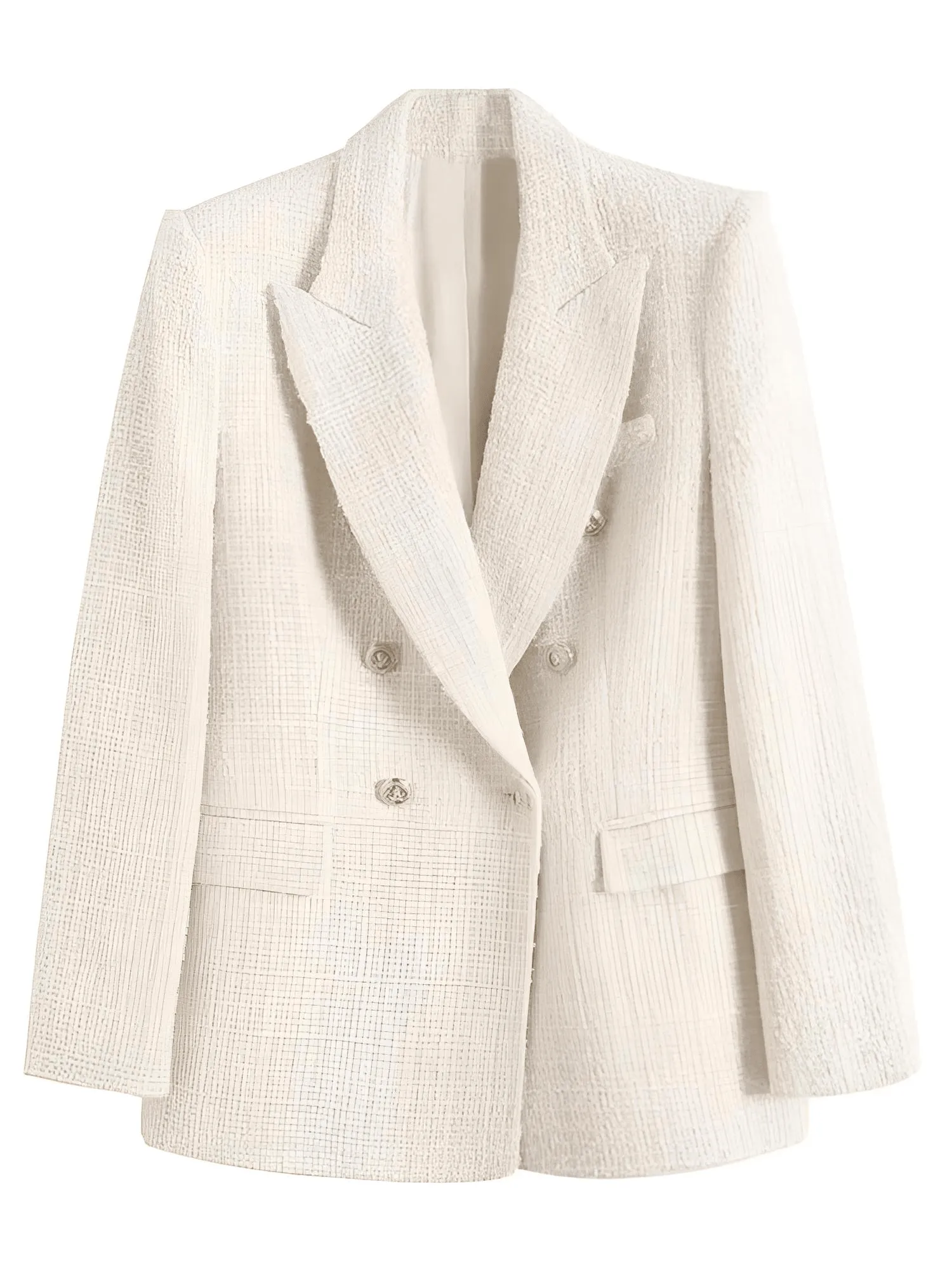 Women's New Fashion Vintage Style Women's Coarse Textile Blazers
