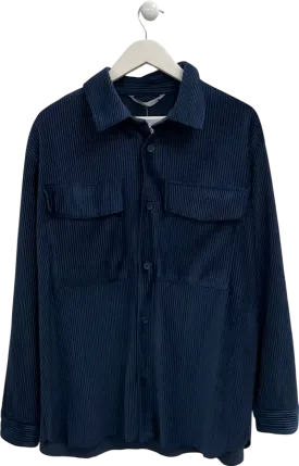 ZARA Blue Corduroy Shirt UK M
